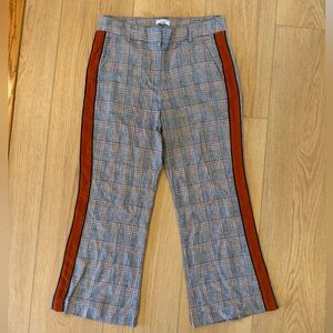 Anthropolie Current Air Plaid Pant Ankle Trousers